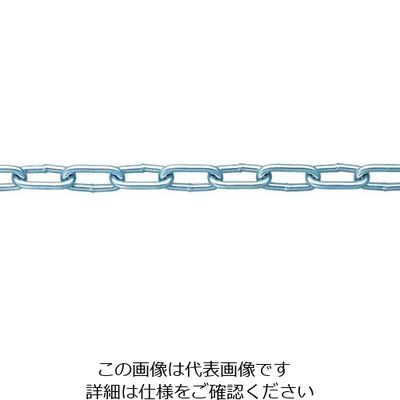 ニッサチェイン 鉄ユニクロ溶接リンクチェイン 4mm×30m IW40 UC 1個(1本) 849-0385（直送品）