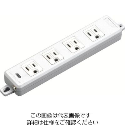 明工社 明工 OA用接地タップ4コ口コード5 MR7704TJ5 1本 802-1436（直送品）