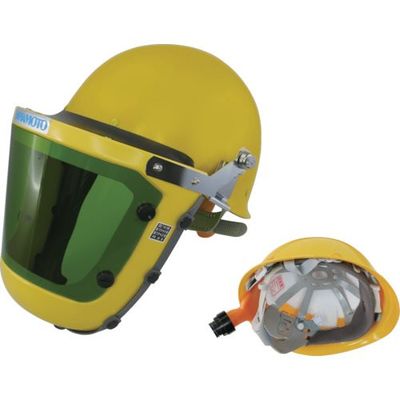 山本光学 YAMAMOTO 電動ファンパーツ フェイスシールド 遮光レンズ#1.7 ヘルメット付 KF-10W2SOZ 1個（直送品）