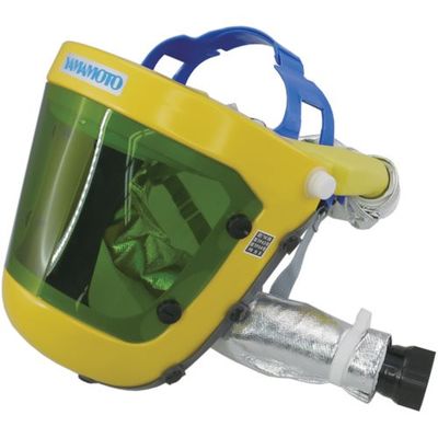 山本光学 YAMAMOTO 電動ファンパーツ フェイスシールド ホース付き レンズ遮光#1.7 KF-20W2SAH 1個 854-7291（直送品）