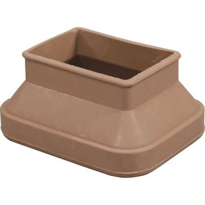 光 フリーサイズゴム脚キャップバラ ベージュ 長角35×50~52×65mm B-F55-6502 1セット(100個) 215-4255（直送品）