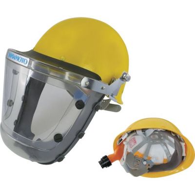 山本光学 YAMAMOTO 電動ファン付呼吸用保護具パーツ フェイスシールド ヘルメット付き KF-10H1SOZ 1個 854-7281（直送品）