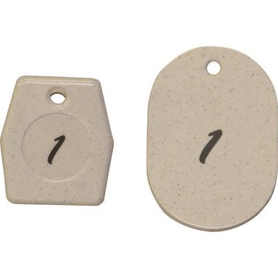 光 クロークチケット 白 1~50 KF970-1 1箱(50組) 215-9043（直送品）