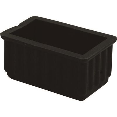 光 イス脚キャップバラ黒24×45×25mm B-BE-24-22 1セット(200個) 215-4282（直送品）