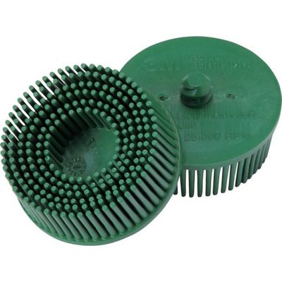 スリーエム ジャパン 3M ロロック ブリッスルディスク 50mm #50 緑 ROLOC BR 50 2IN 1セット(40個)（直送品）