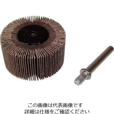 柳瀬 ヤナセ ワンタッチ軸付フラップホイール 60x25x6 #120 UFN6025A7 1セット(10本) 812-6958（直送品）