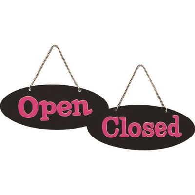 光 サインプレート OpenーClosed シャインピンク UA3021-2 1個 224-1449（直送品）
