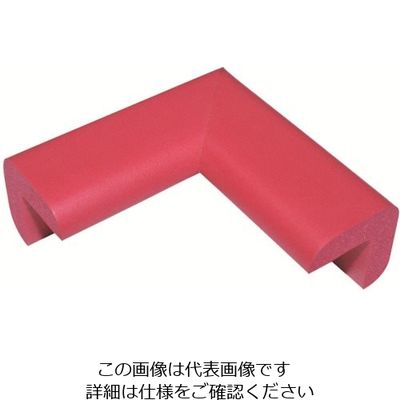 カーボーイ 安心クッション コーナー用 細 油面接着仕様 レッド AC-65YS 1個 854-7867（直送品）