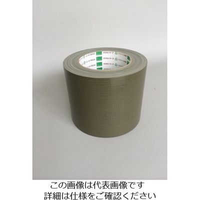 オカモト 布テープ NO111カラー オリーブ 100ミリ 111O100 1セット(18巻) 828-3018（直送品）
