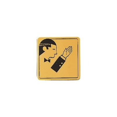 光 真鍮サインプレート 男マーク LG880-25 1枚 224-2827（直送品）