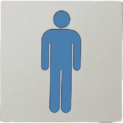 光 ステンレスサインプレート 男マーク KS1114-9 1枚 224-4509（直送品）
