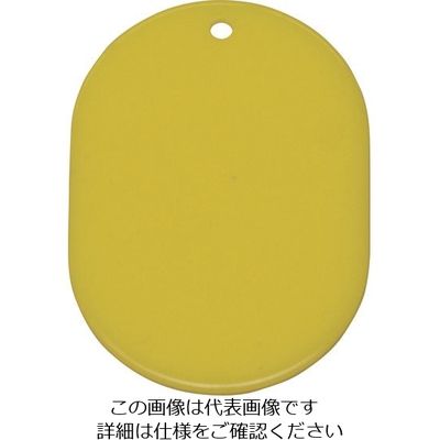 光 小判札 アクリル レモンイエロー KF36-3 1セット(50枚) 215-5873（直送品）