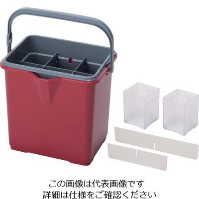 テラモト 仕切付きバケツ2エンジ アウターバケツ用仕切板セット CE-447-102-6 1個 119-4943（直送品）