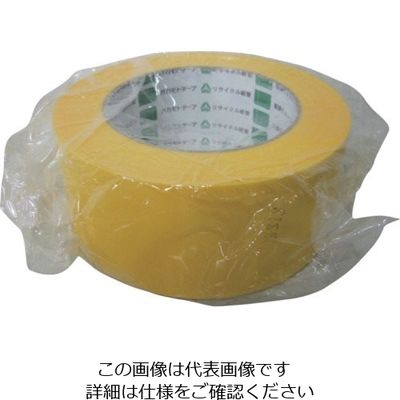 オカモト NO430 エステライトテープカラー 黄 50ミリ シュリンク包装 430Y50S 1セット(40巻) 808-1103（直送品）