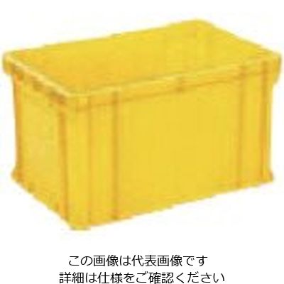 岐阜プラスチック工業 RISU Rボックス型コンテナ 134529 B型プラテナーRBー50 黄 RB-50 Y 1個 868-7101（直送品）