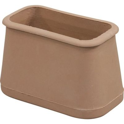 光 フェルト付フリーサイズ脚キャップバラ ベージュ 長角22×45~29×52mm B-FF-2952J 1セット(100個)（直送品）