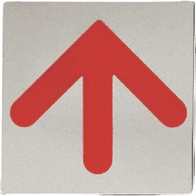 光 ステンレスサインプレート 上下左右方向矢印 KS1114-4 1枚 224-9168（直送品）