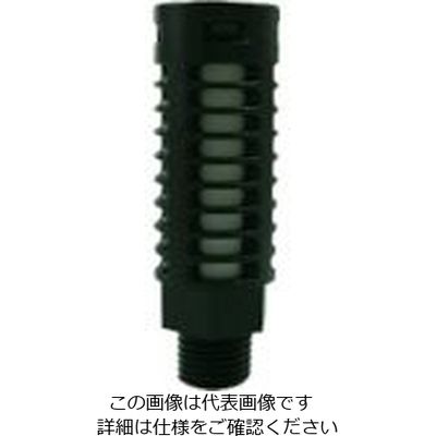 千代田通商 チヨダ サイレンサ(空気用) サイレンサー樹脂 CSEタイプ 接続ねじ部:R1/4 取付ニ面幅:17mm CSE-02H 1個（直送品）