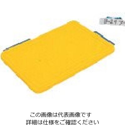 岐阜プラスチック工業 リス ボックス型コンテナ 101118 B型プラテナーBー24蓋 黄 B-24F Y 1枚 868-6826（直送品）