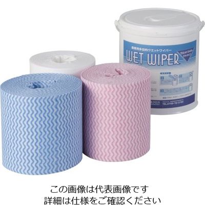 橋本クロス 橋本 ウエットワイパー 詰替用 150×250mm ピンク (12個入) NBR200P 1箱(12個) 809-6174（直送品）