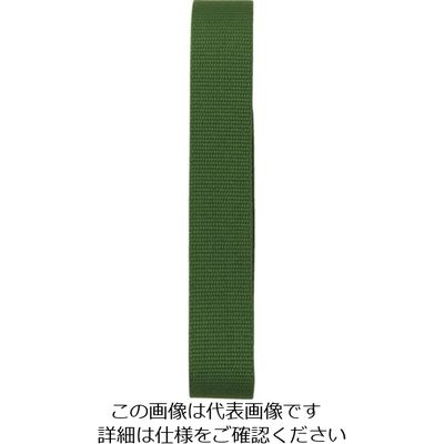 ユタカメイク ベルト 平ベルトアクリルカラー 巾30mm×3m グリーン AB-111 1個 113-0700（直送品）