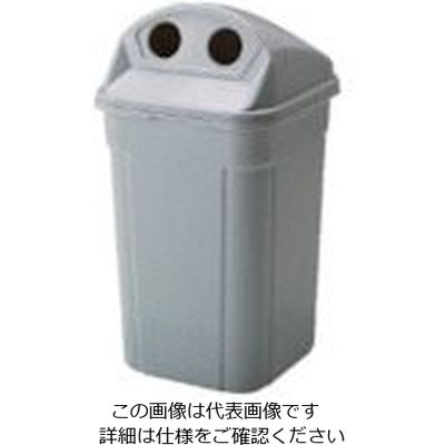 岐阜プラスチック工業 リス 樹脂ごみ箱 468013 美サイクルボックスD90ーKストーンホワイト グレー D-90K GY 1個（直送品）