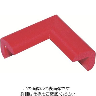 カーボーイ 安心クッション コーナー用 極細 油面接着仕様 レッド AC-73YS 1個 854-7883（直送品）
