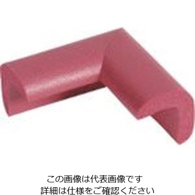 カーボーイ 安心クッション コーナー用 極細 レッド AC73 1個 854-7882（直送品）