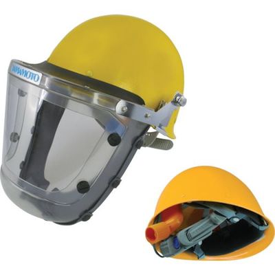 山本光学 YAMAMOTO 電動ファン付呼吸用保護具パーツ フェイスシールド ヘルメット付き KF-10H1SOM 1個 854-7280（直送品）