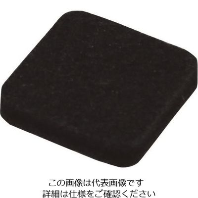 光 硬質フェルトバラ ブラック 25mm角 B-PQ254-1 1セット(400個) 215-4303（直送品）