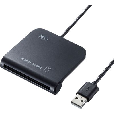 接触型ICカードリーダライタ　電子車検証/マイナンバーカード/マイナ免許証/HPKIカード　ADR-MNICU2　サンワサプライ　1個（直送品）