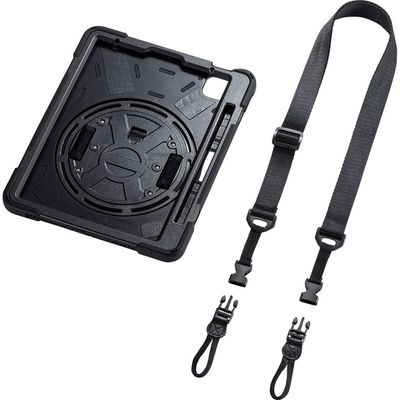 サンワサプライ iPad Air 耐衝撃ケース(ハンドル、スタンド、ショルダーベルト付き) PDA-IPAD1717BK 1個（直送品）