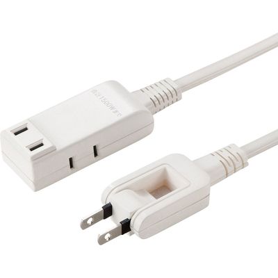 延長コード 電源タップ 0.5m 2P（ピン） 3個口 ライトグレー TAP-M705W サンワサプライ 1個（直送品）