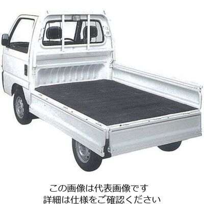 萩原工業 萩原 軽トラックマット ゴムマットTMSー3(N) ブラック 1400mm×2010mm 厚3mm TMS-3 1本(1枚)（直送品）