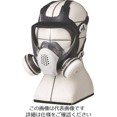 重松製作所 シゲマツ 直結式小型防毒マスク(全面形) GM185ー1(L)(11723) GM185-1-L 1個 146-9368（直送品）