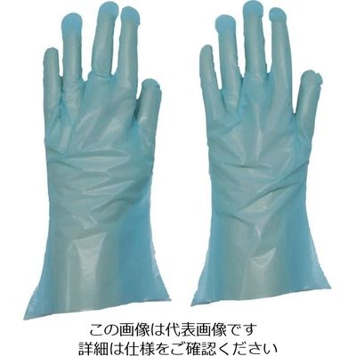 ダンロップホームプロダクツ ダンロップ ポリエチレン手袋 PDー110 SSブルー (100枚入) 6768 1袋(100枚) 854-9119（直送品）