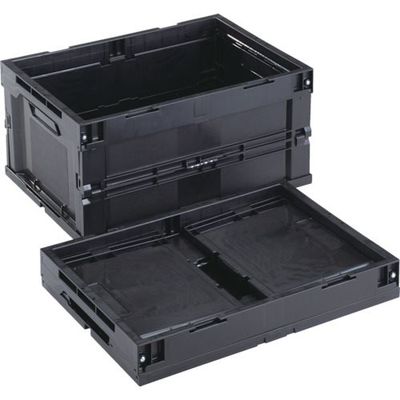 岐阜プラスチック工業 リス 導電性コンテナ 609942 折りたたみコンテナーCBーS41A黒 CBE-S41A-BK 1個（直送品）