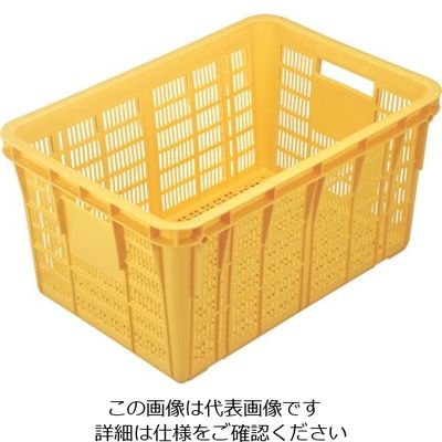 岐阜プラスチック工業 リス メッシュコンテナ 129860 プラスケットNo.750ー2本体75L 黄 NO.7502 Y 1個（直送品）
