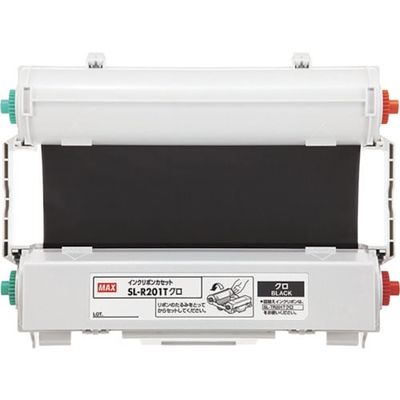 マックス MAX ビーポップ CPMー200用インクリボンカセット SLーR206Tフカミドリ 50m巻 SL-R206T 1個（直送品）
