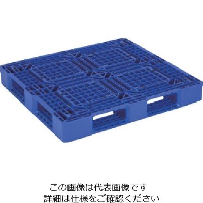 リス リサイクルパレット 545035 JLーD4・1211片面四方差し平置き限定 ダークブルー JL-D4.1211 DB 1枚（直送品）