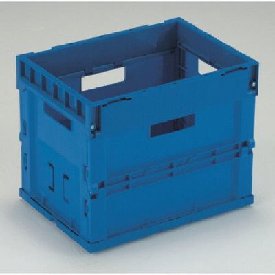 岐阜プラスチック工業 RISU 折りたたみコンテナー 455532 CBーS38W ダークブルー DB 1個 868-6865（直送品）
