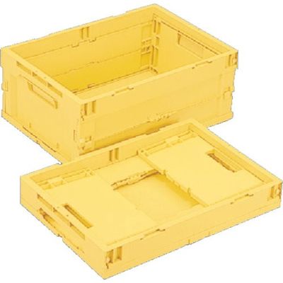 岐阜プラスチック工業 リス CB型折りたたみコンテナー 109251 CBーS41A 黄 CB-S41A Y 1個 868-6868（直送品）