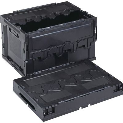 岐阜プラスチック工業 RISU 導電性コンテナ 610054 折りたたみコンテナーCFーS51A黒 CFE-S51A-BK 1個（直送品）