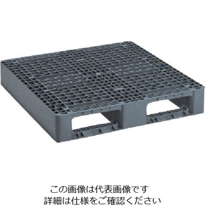 岐阜プラスチック工業 リス リサイクルパレット 353593 JLーD2・0909片面二方差し グレー JL-D2-0909 GY 1枚（直送品）