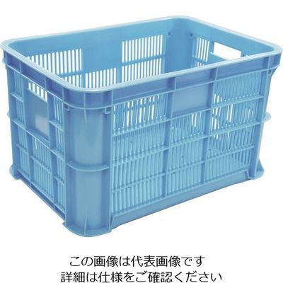 岐阜プラスチック工業 RISU MB型メッシュコンテナー 369228 MBー20BX 青 B 1個 868-6993（直送品）