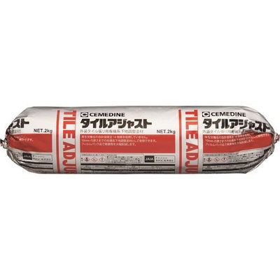 セメダイン 外装タイル張り用有機系下地調整塗材 タイルアジャスト グレー MP2kg RE-532 9本（直送品）