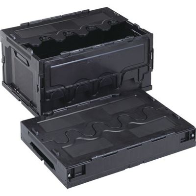 岐阜プラスチック工業 RISU 導電性コンテナ 610061 折りたたみコンテナーCFーS41A黒 CFE-S41A-BK 1個（直送品）