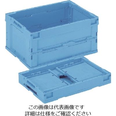 岐阜プラスチック工業 リス 折りたたみコンテナー 518183 CBーS41AF(オール樹樹脂製) 青 CB-S41AF B 1個（直送品）