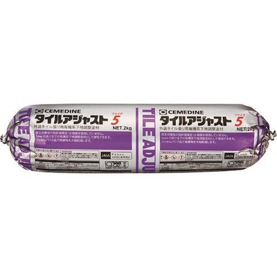 セメダイン 外装タイル張り用有機系下地調整塗材 タイルアジャスト5 グレー MP2kg RE-561 9本（直送品）