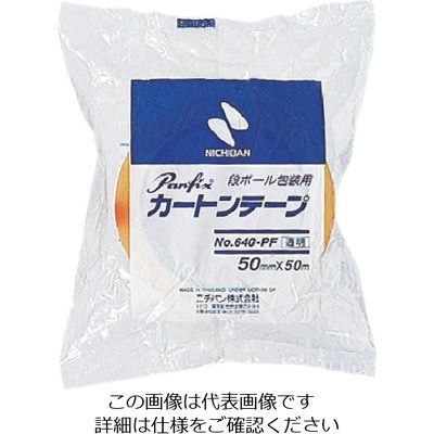 ニチバン カートンテープ640PF透明ー75mmX50m 640PF-75 1巻 124-5094（直送品）